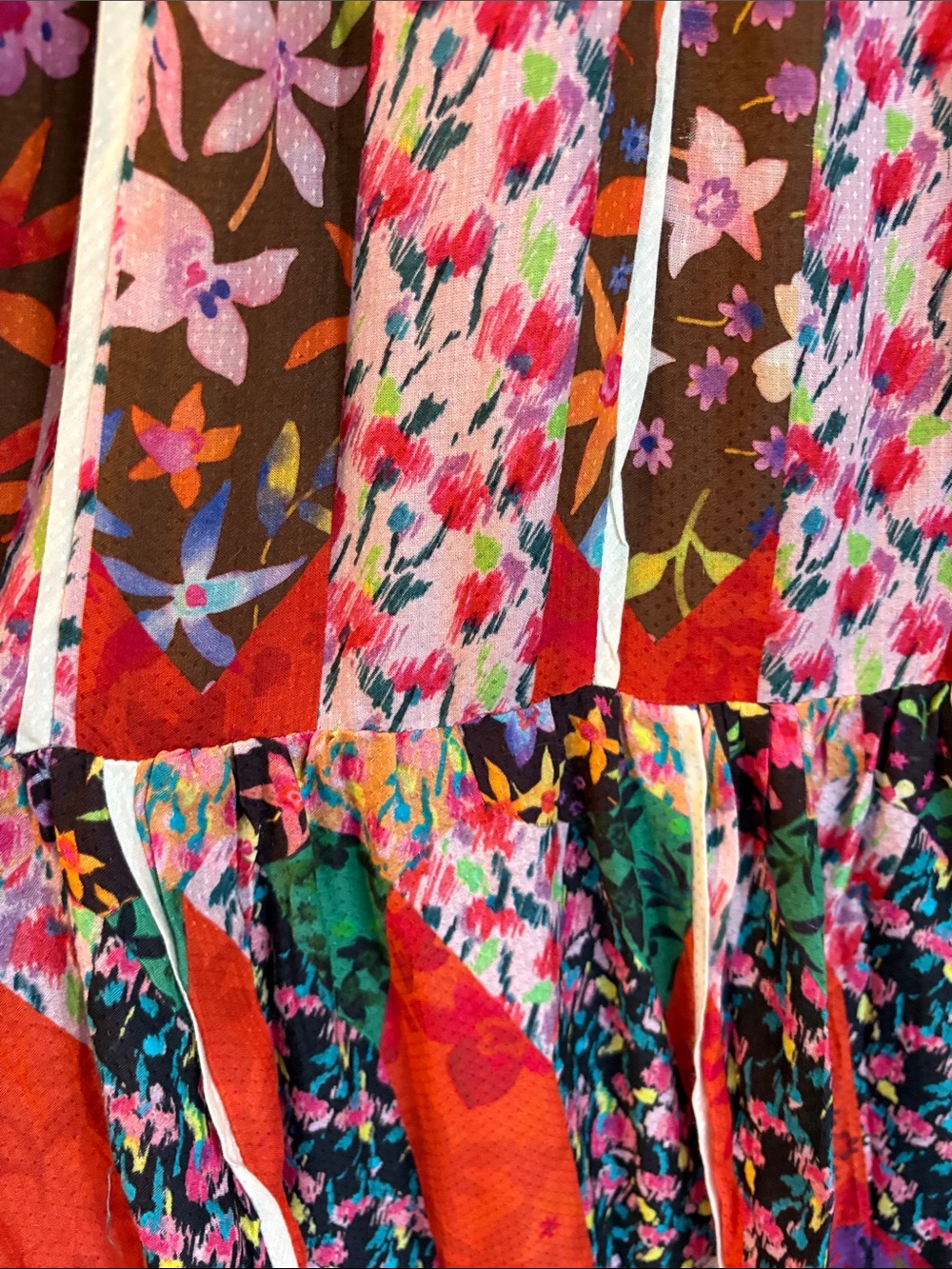 ANTHROPOLOGIE Floral Patchwork Maxi Dress - Picture 6 of 9